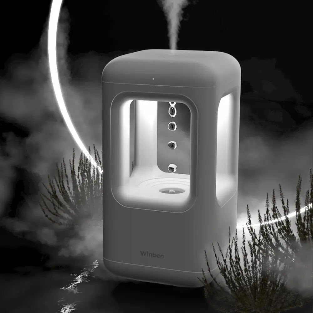 600ml Small Humidifier White