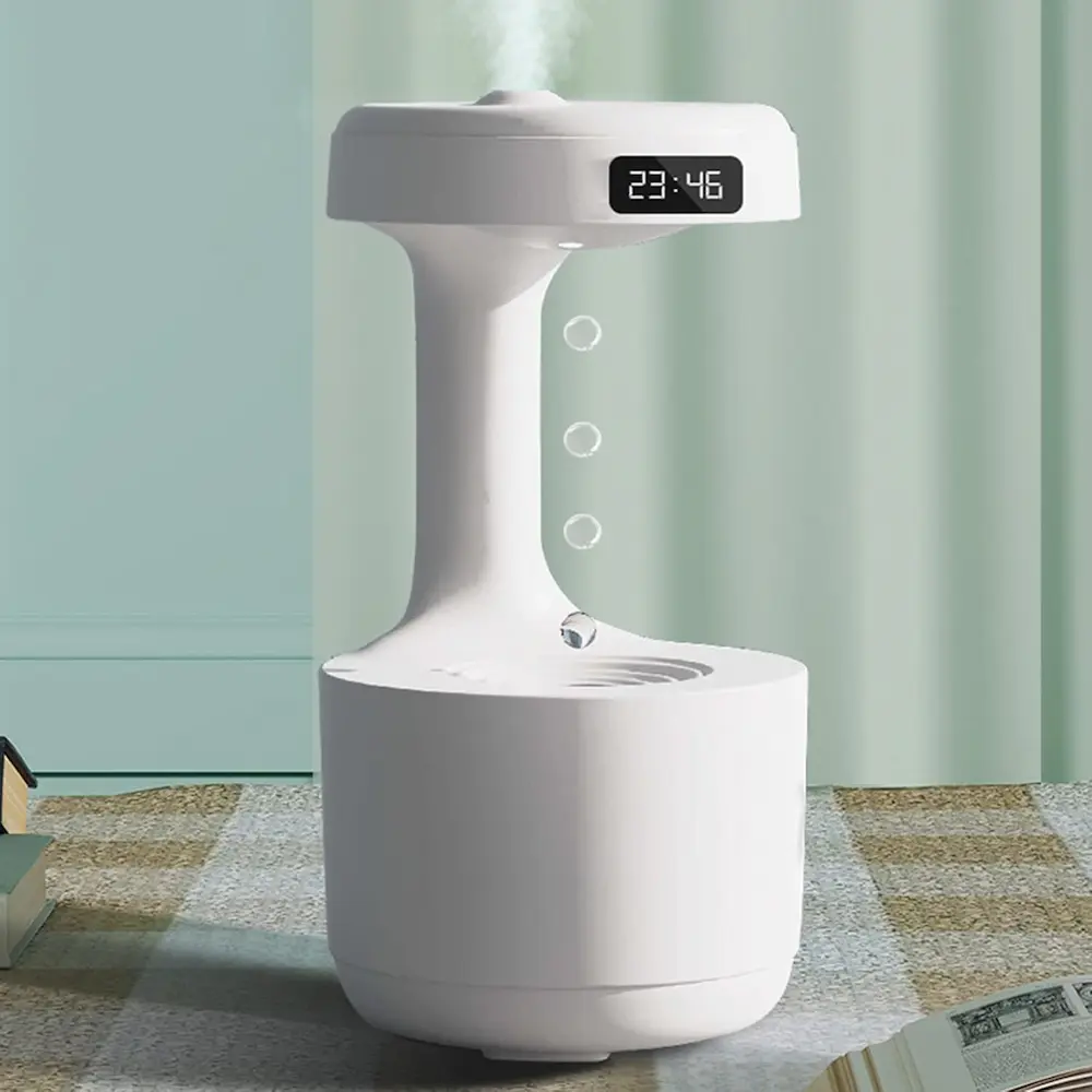 Anti-Gravity Water Drop Humidifier, 800ml Cool Mist Desk Unit